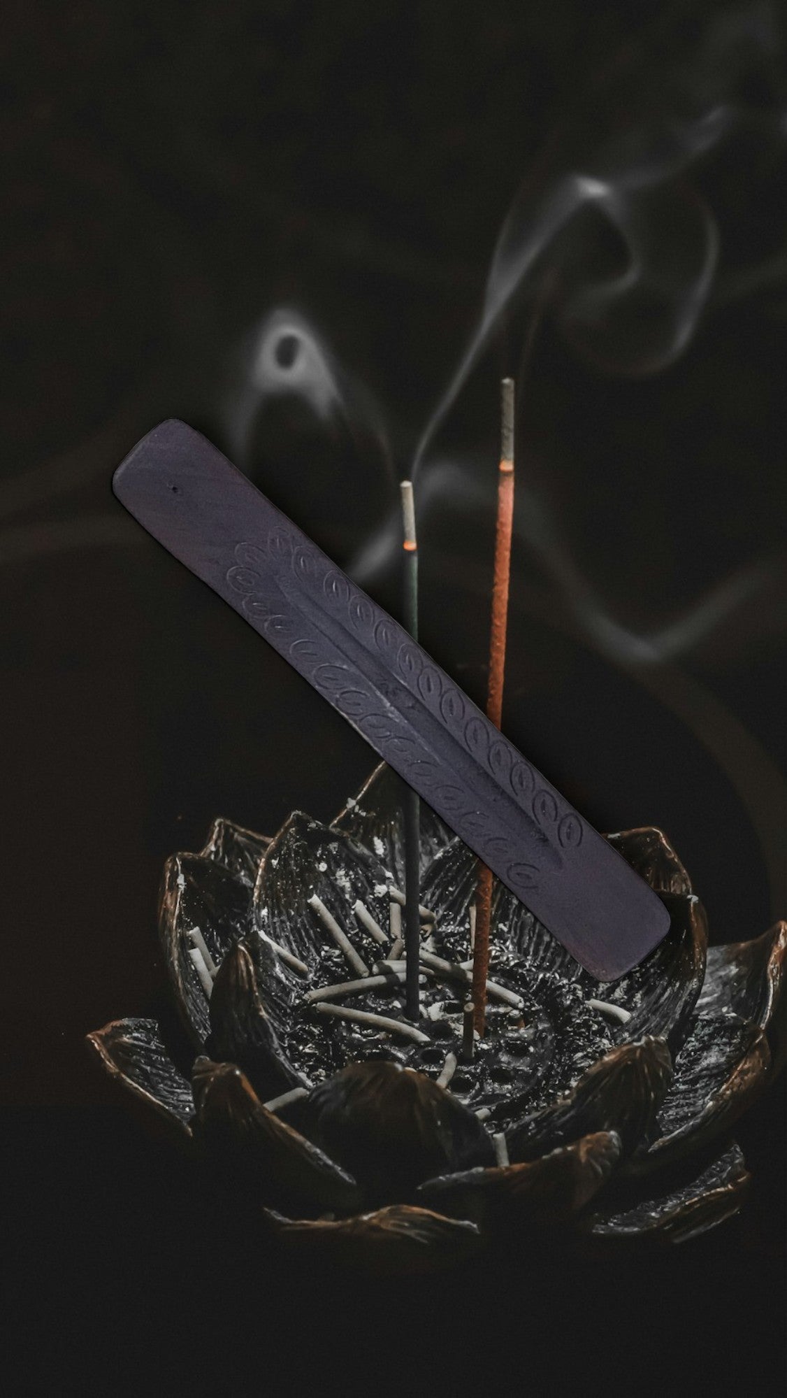 Black Wood Incense Burners